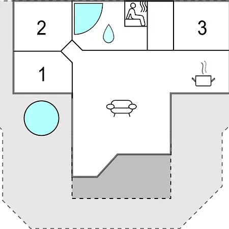 Holiday home Cozy In With Sauna Humble